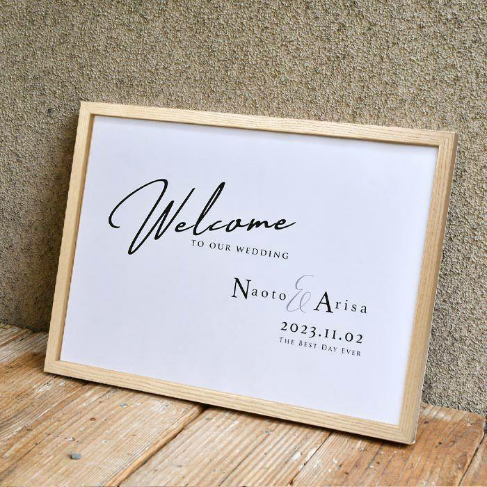 即日出荷対応休止中 / シンプルウェルカムボード ミニマルデザイン「E」/ 結婚式 ウェルカムボード |  | 01