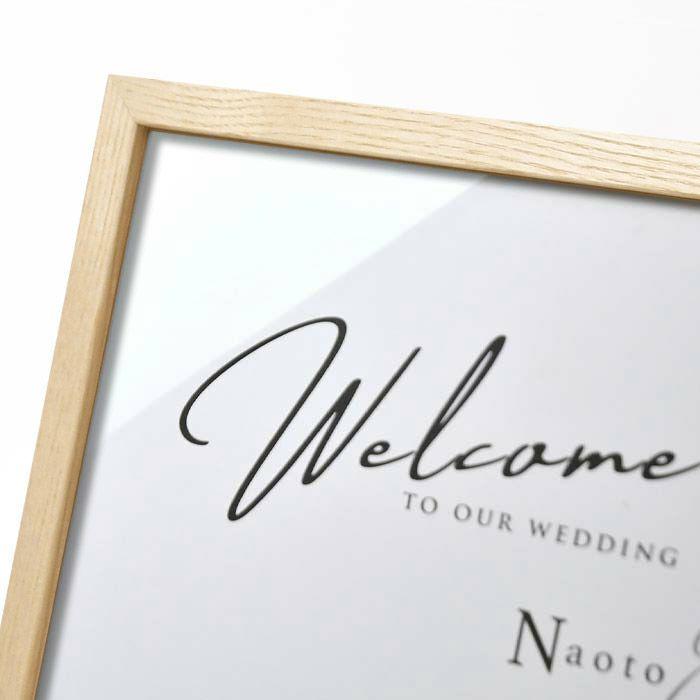 即日出荷対応休止中 / シンプルウェルカムボード ミニマルデザイン「E」/ 結婚式 ウェルカムボード |  | 03