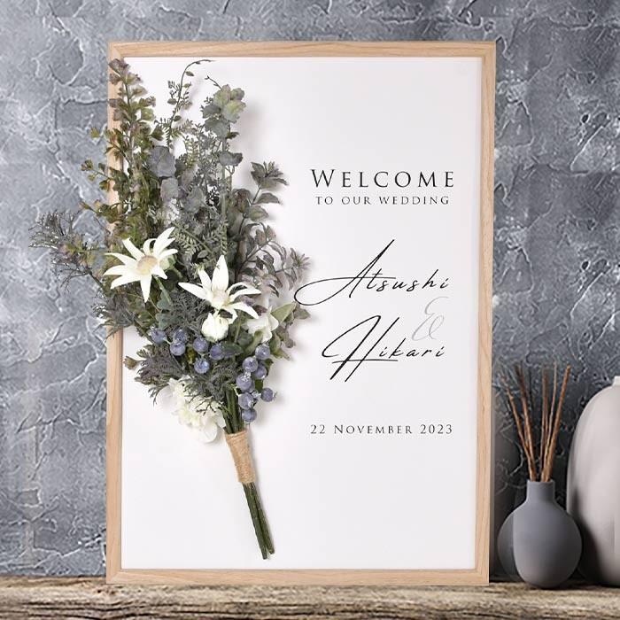 結婚式 ウェルカムボード お花アレンジウェルカムボード スワッググレイッシュ 二次会 パーティー 受付 Wef Swaggy 結婚式グッズ ギフトのお店 Farbe 通販 Yahoo ショッピング