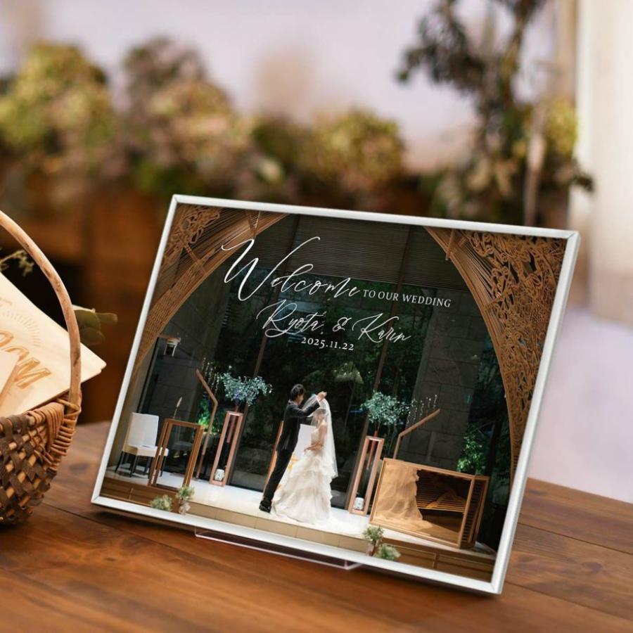結婚式 ウェルカムボード / 写真入りフォトウエルカムボード 1