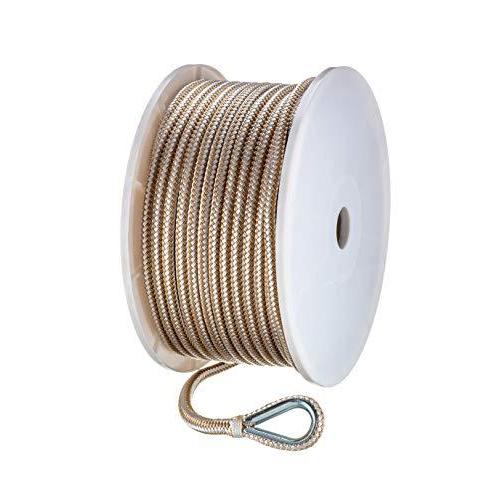 Seachoice 釣り ダブルブレイド ナイロン アンカーライン フィッシングツール ゴールドとホワイト その他フィッシングツール 1 2インチ X 250フィート B001h97ru4 ファーイーストインク 取り寄せ可