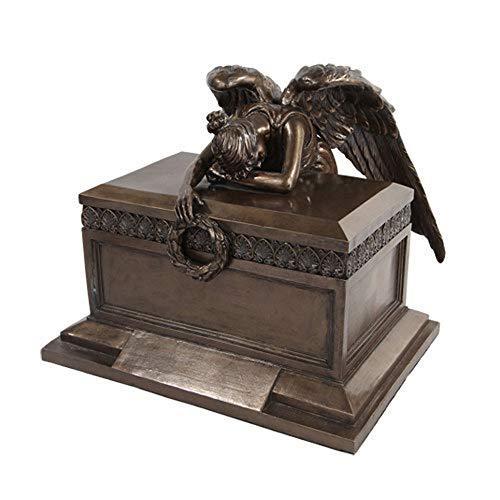 2021人気新作 Urn on Crying Bereavement of Angel Inch 11.5 Resin Figurine Statue オブジェ、置き物