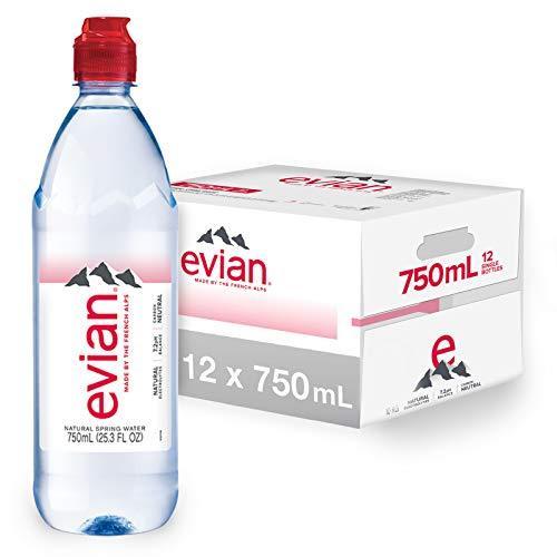 国内発送 - Water Mineral Natural - Evian 4x750ml 3) of (Case 水筒