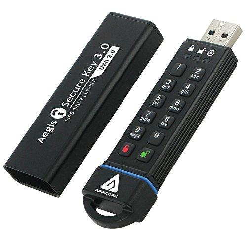 Apricorn Aegis Secure Key 3.0 USB flash drive 60 GB USB Type-A 3.0 (3.1 Gen 1) Black