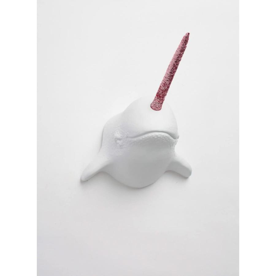 商売 Narwhal装飾壁マウント The Walley独占ホワイトfaux Taxidermy ユニコーンwhale装飾 ピンク オンライン アウトレット価格 Sol Lk