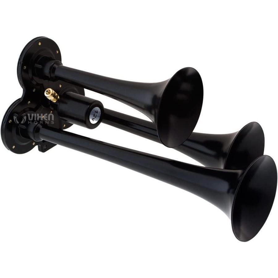 Vixen Horns Train Horn Kit for Trucks/Car/Semi。完全なオンボードシステム-200 psi空気圧縮機%kyama%2.5ガロンタンク%kyama%3トランペット。超大音量dB|fareastincjp|10