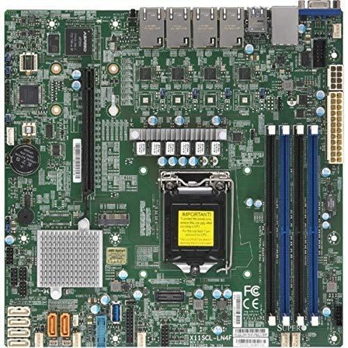 【★超目玉】 SUPERMICRO リテール microATX Express PCI DDR4 128GB C242 LGA1151 E-2100 MBD-X11SCL-LN4F-O マザーボード - マザーボード