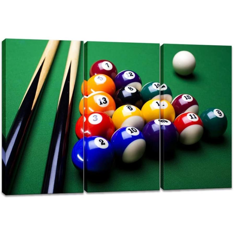 今日の超目玉 ビリヤードアート Innopics 壁装飾 モダン 絵画 クローズアップ テーブル プール スヌーカー ウォールアート キャンバス 大きなビリヤードボール 3ピース レリーフ アート Cienciadigitaleditorial Com