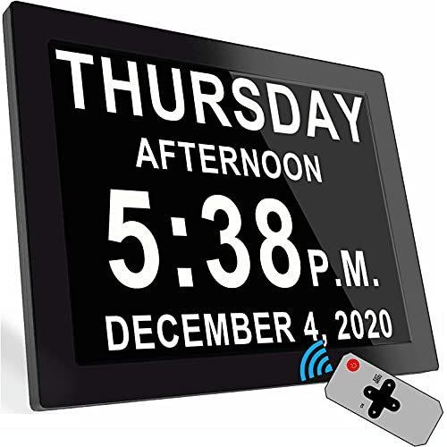 少し豊富な贈り物 カレンダー時計。 ブラック DC0803-BLACK 掛け時計、壁掛け時計