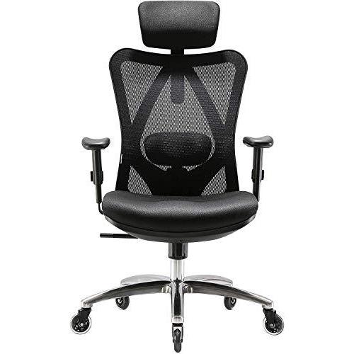 【初回限定】 Upgrade Ergonomics Office Chair Mesh Computer Desk Chair%カンマ%Adjustable Headrests Chair Backrest and Armrest's Mesh Chair アウトドアチェア