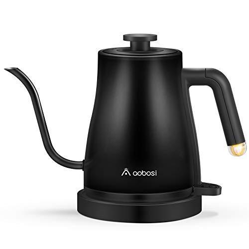 Aobosi 電気ケトル グースネックケトル 3イン1 注ぎ式コーヒーケトル 注ぎ式コーヒーケトル ステンレススチール内蓋 底のボイルドライ保護 B08fc7wd4w ファーイーストインクのaobosi 1l 高速加熱 グースネックケトル 1000w 自動シャットオフ ファーイーストインク