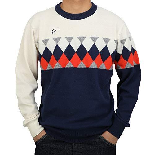 Astore ゴルフセーター メンズ メンズ ファーイーストインクのastore セーターとプルオーバー カシミアセーター メンズ メンズ Us Large メンズ B08mpzxh3p ブルー カラー サイズ ファーイーストインク 販売販売店