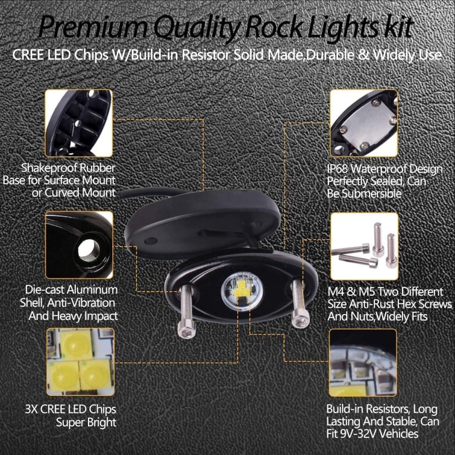 Bliauto Ledジープトラックオフロードutv Rzr車atv船輝度車ロックライトアンダーグローライトネオン12ポッドアンダーボディライトグロートレイルランプ B08rnq1v4w ファーイーストインク 通販 Yahoo ショッピング