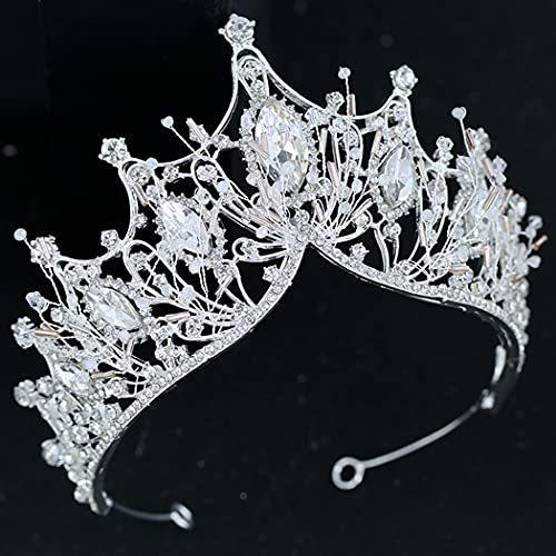 人気ブランド新作豊富 Crown Mermaid Crowns Queen Silver Crown Princess Birthday Tiara Crystal Crowns and Queen%circuma%皇太子殿下Tiaras for Crowns for Par Prom Wedding ティアラ