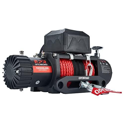 数量限定セール ポンド Openroad 12ボルト レッドウインチ合成 26m 85フィート 電動ウインチキット 1300ポンド 56kg トラック 4 4 ジープ用ウィンチ 電動ウィンチ チェーンブロック ウインチ Www Entrophia Com