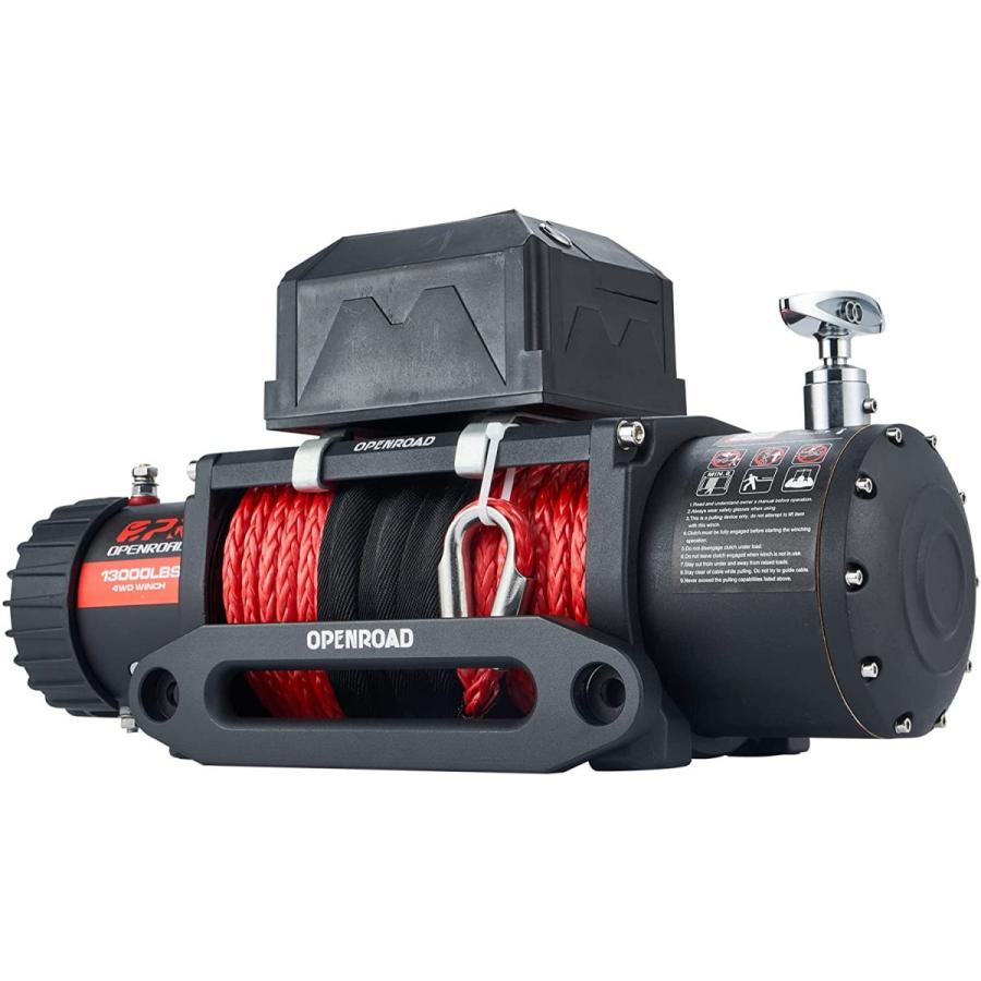 数量限定セール ポンド Openroad 12ボルト レッドウインチ合成 26m 85フィート 電動ウインチキット 1300ポンド 56kg トラック 4 4 ジープ用ウィンチ 電動ウィンチ チェーンブロック ウインチ Www Entrophia Com