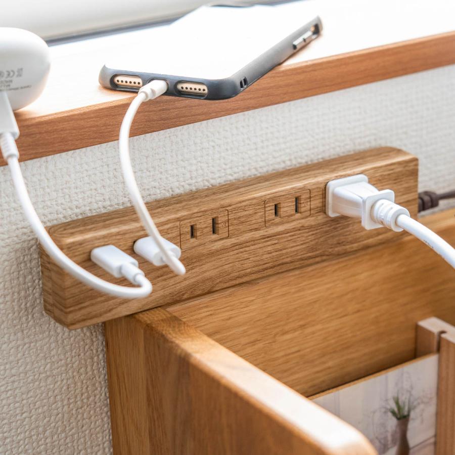 電源タップ おしゃれ PD30W 延長コード 安全 プレゼント ギフト お部屋づくり インテリア 旅行 USB Type-C 3個口 個別スイッチ 2m 急速充電 スマホ 木目調 Fargo | Fargo | 15