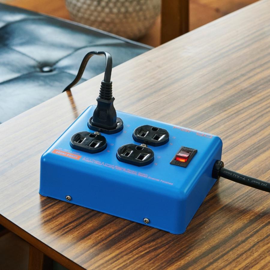 電源タップ おしゃれ 延長コード 4個口ガジェット スイッチ 雷サージ