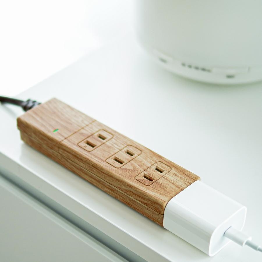 FARGO 公式 電源タップ おしゃれ デザイン OAタップ コンセント 延長ケーブル 木目調 インテリア 安全 部屋 雷サージ  1.5m AC4個口 ナチュラル 延長コード SALE | Fargo | 10