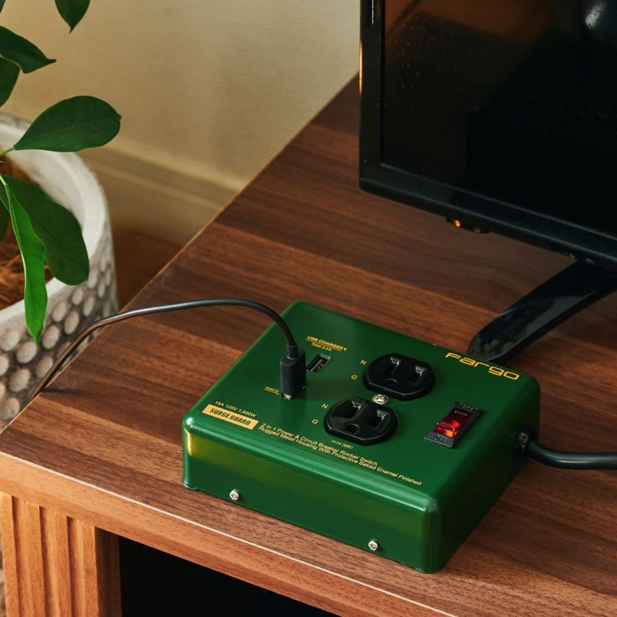 Fargo（ファーゴ） おしゃれ インテリア 延長コード 3.4A 充電 USB 2