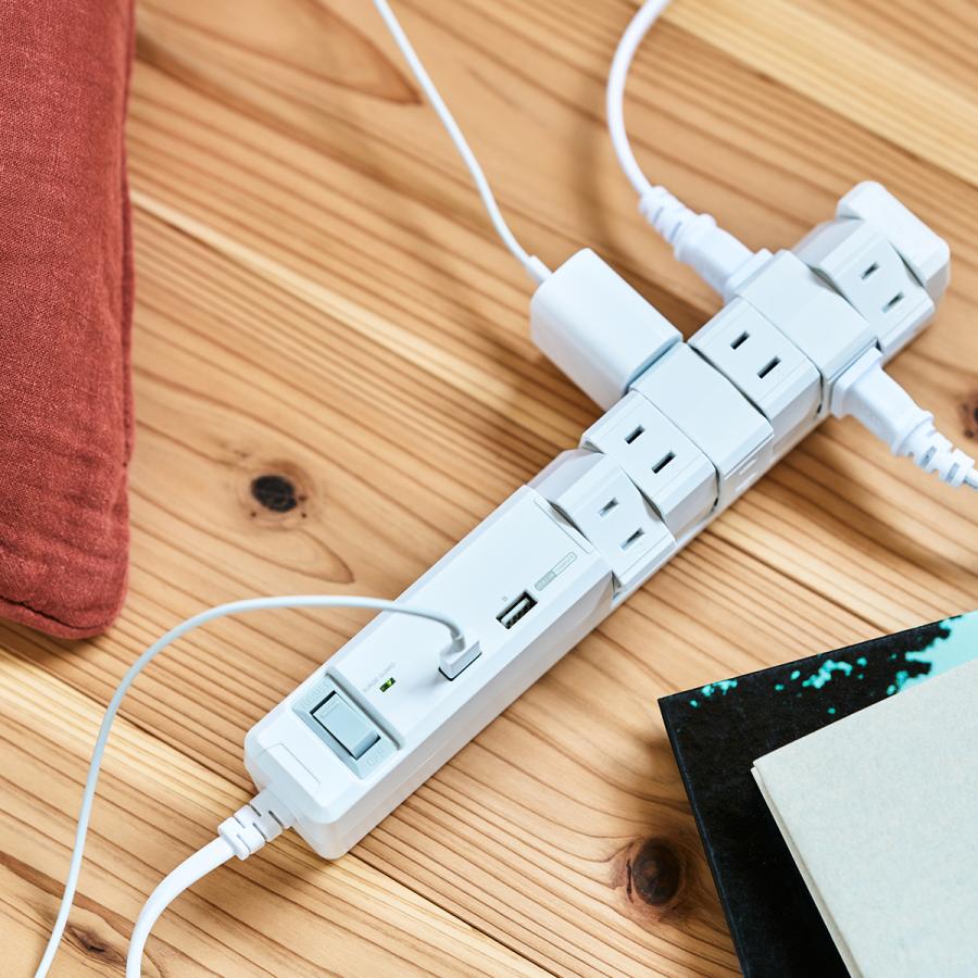 Fargo（ファーゴ） 延長コード おしゃれ 電源タップ USB 3.4A 12個口