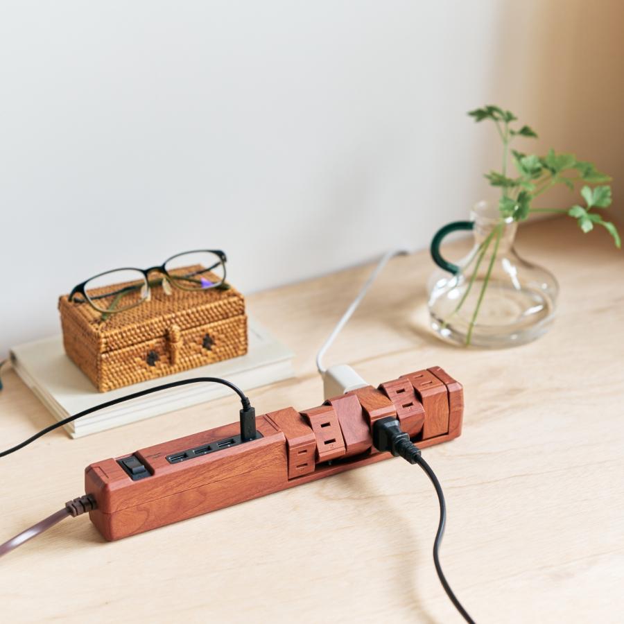 【ウッドボールコンセント】 韓国インテリア物、長さ200調節可能 リ*様 【ウッドボールコンセント】 韓国インテリア物、長さ90-200調節