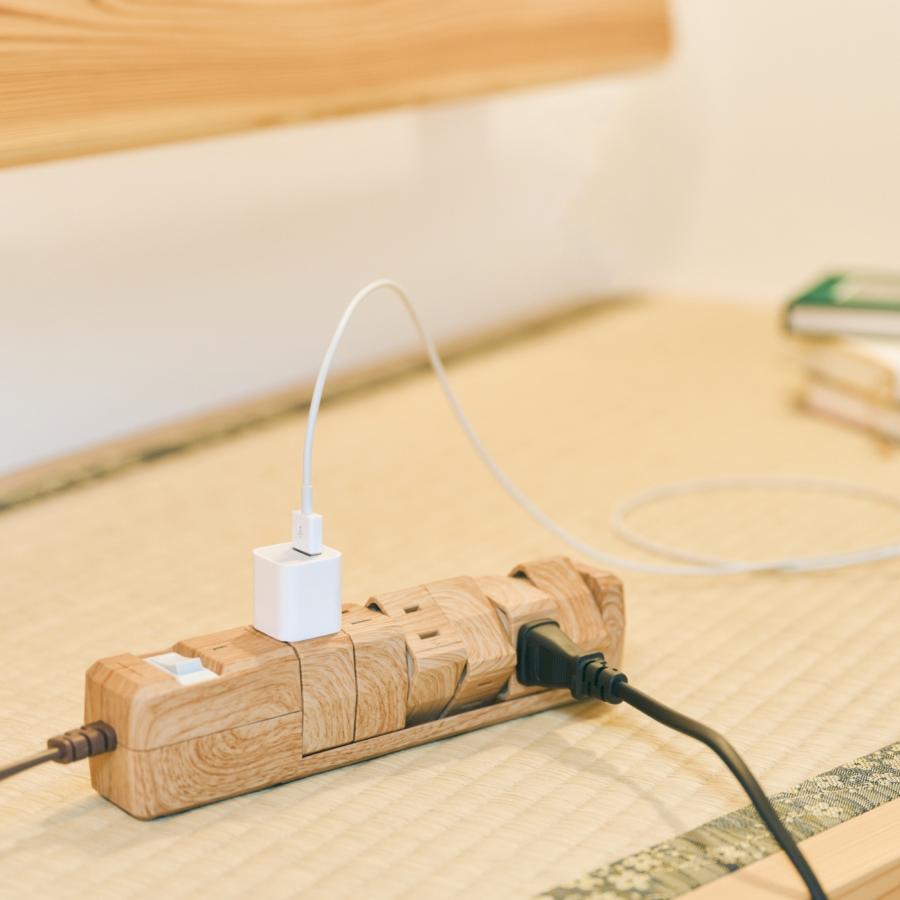 Fargo（ファーゴ） 公式ストア 電源タップ 木目調 AC 12個口 1.8m 延長