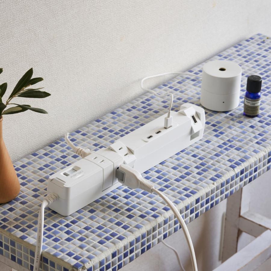 延長コード PD65W おしゃれ Type-C 電源タップ USB 回転 6個口 安全 プレゼント ギフト お部屋づくり インテリア 木目調 GaN搭載 便利 雷ガード タコ足 Fargo | Fargo | 14
