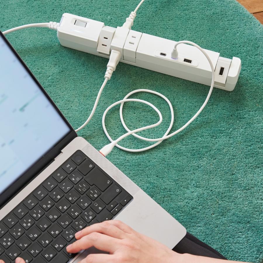 延長コード PD65W おしゃれ Type-C 電源タップ USB 回転 6個口 安全 プレゼント ギフト お部屋づくり インテリア 木目調 GaN搭載 便利 雷ガード タコ足 Fargo | Fargo | 19