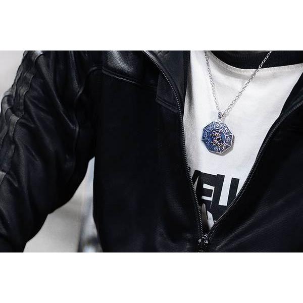 守り本尊 8梵字 ドラゴン 龍 蓮の花 ゴールド シルバー925 ペンダント