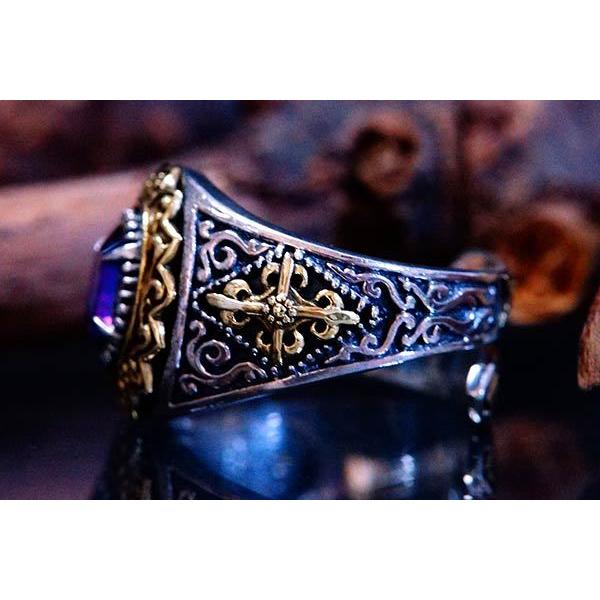 i様 ミスティックトパーズ リング 11号 11月誕生石】小粒ミスティックトパーズのミル打ちピンキーリング