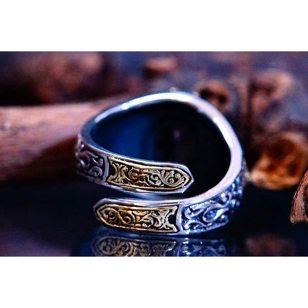 天然石 ミスティックトパーズ クロスフローリー 百合の花の十字