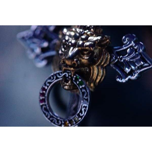 ライオン&クラウン&サークル 立体 十字架 クロスフローリーデザイン