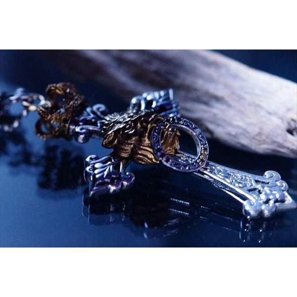 ライオン&クラウン&サークル 立体 十字架 クロスフローリーデザイン