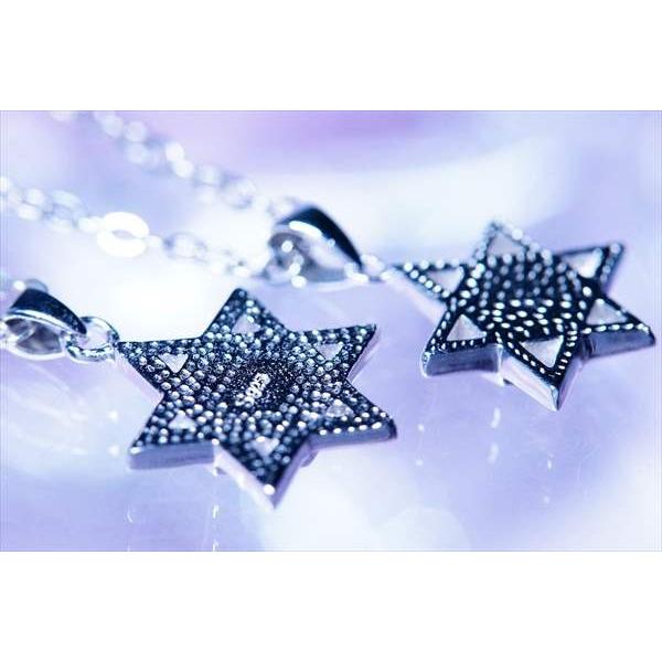 オパール装飾 ダビデスター(六芒星)モチーフ 二層立体型デザイン