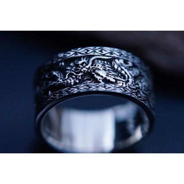 孤品ドラゴンデザイン シルバー925リング 孤品ドラゴンデザイン