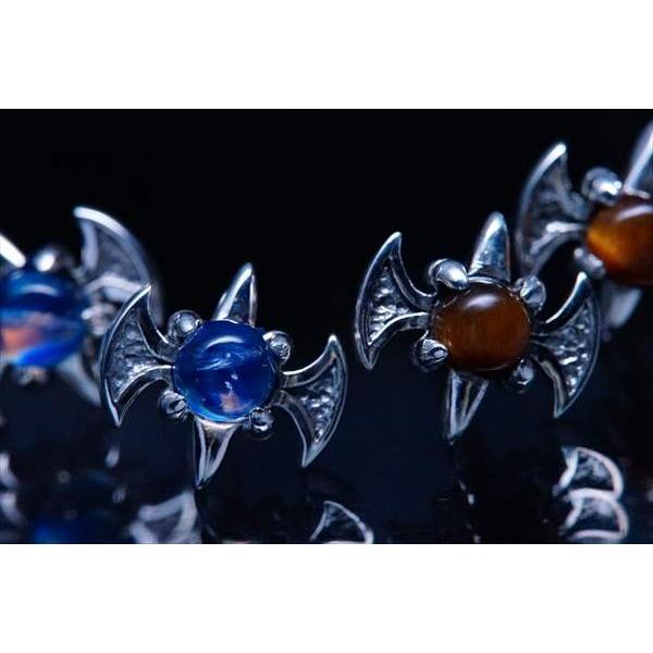 シルバーアクセサリー スタッド ピアス メンズ シルバー925 コウモリ