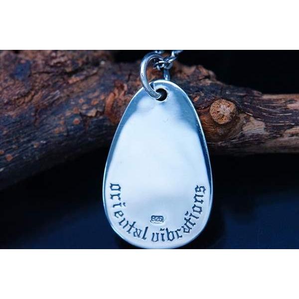 シルバーアクセサリー 天然石 レインボームーンストーン オーム 梵字