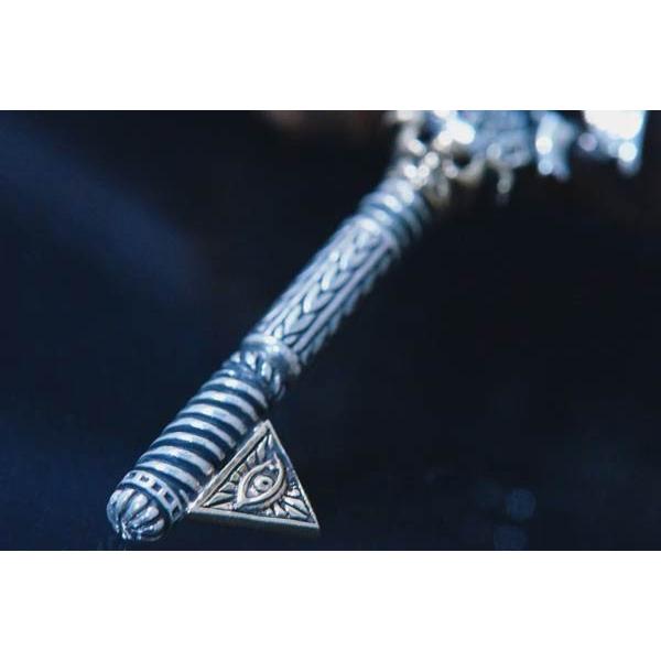 双頭の鷲 紋章 フリーメイソン プロビデンスの目 王冠 鍵 キーデザイン