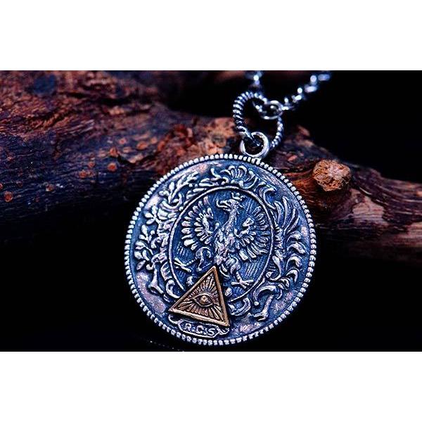 リバーシブル 天然石 ブルートパーズ 握手 平和 秘密結社フリー