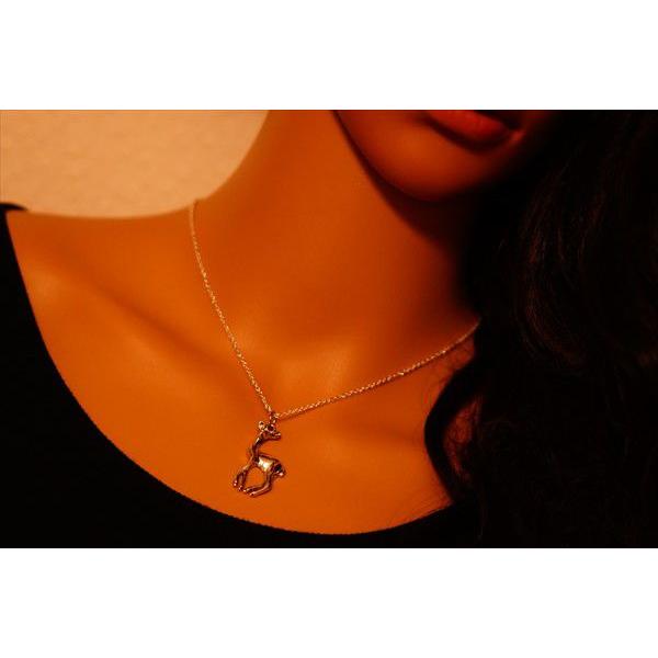 カワイイ バンビ(小鹿)デザインシルバーコーティング レディース