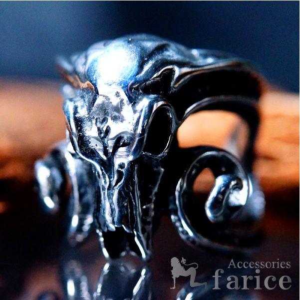 サタン(悪魔)モチーフ バッファロースカル(水牛の骸骨)デザイン サタン(悪魔)モチーフ バッファロースカル(水牛の骸骨)デザイン