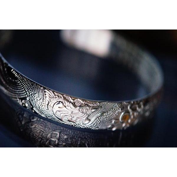 ドラゴン(龍)&フェニックス(鳳凰)浮き彫りデザイン 裏面スパイラル