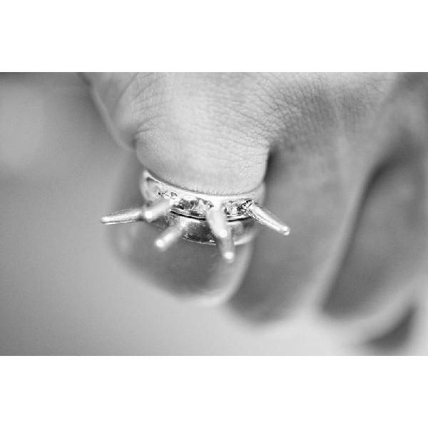 13号 トゲトゲリング パンク風 ハードデザイン メンズ レディース ユニ