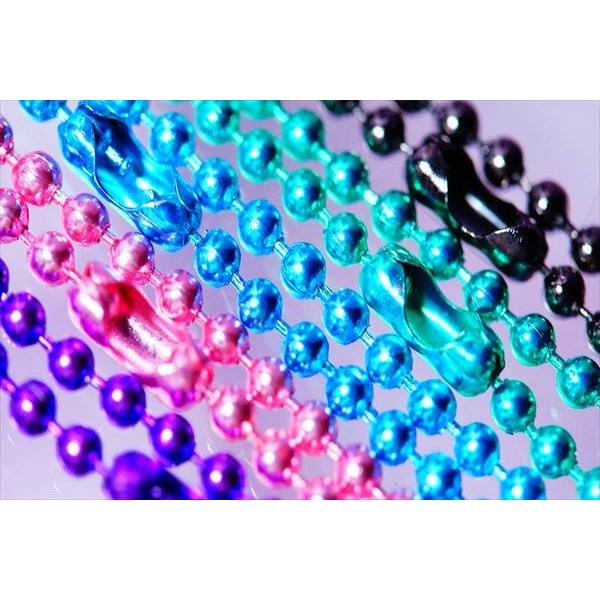 ボールチェーン カラフルメタルカラーデザイン レディース&メンズ