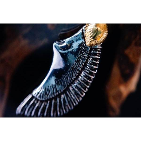 Indian Jewelry アメリカンイーグル ゴールドカラー・ハートフェザー