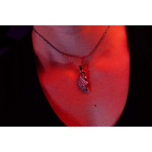 二人で1つのハートインハート」エンジェルフェザー(天使の羽)デザイン