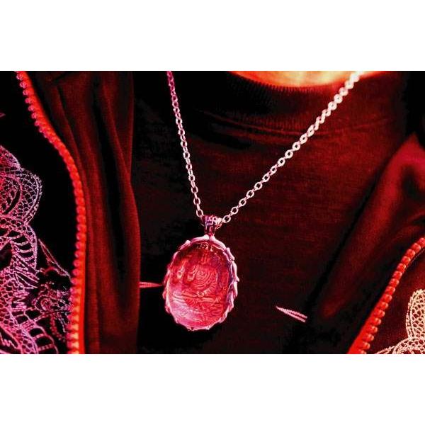 天然石ビーズ 仏像ペンダントネックレス ステンレス ペンダント ネックレス 大仏 まんじ 卍 蓮 ブラス ガラス