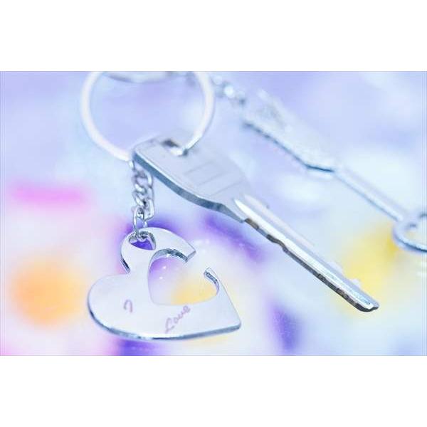 ペア love ハート 矢 アロー キューピット キーホルダー キーリング