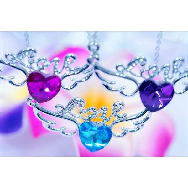 Dreamハートマカロンネックレス ラベンダー×サックス Dreamハートマカロンネックレス ラベンダー×サックス ギフト